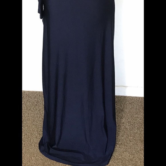 Blue off shoulder long dress - Picture 5 of 6